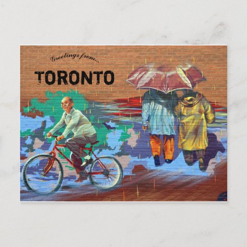 Chinatown Mural Toronto Ontario Canada Postcard