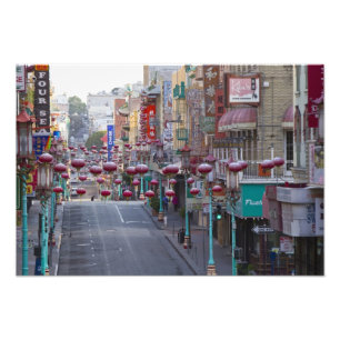 Chinatown on Grant Street in San Francisco, Photo Print