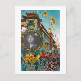 Chinatown Parade for Portola Festival Postcard