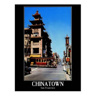 Chinatown, San Francisco, California, Vintage Postcard