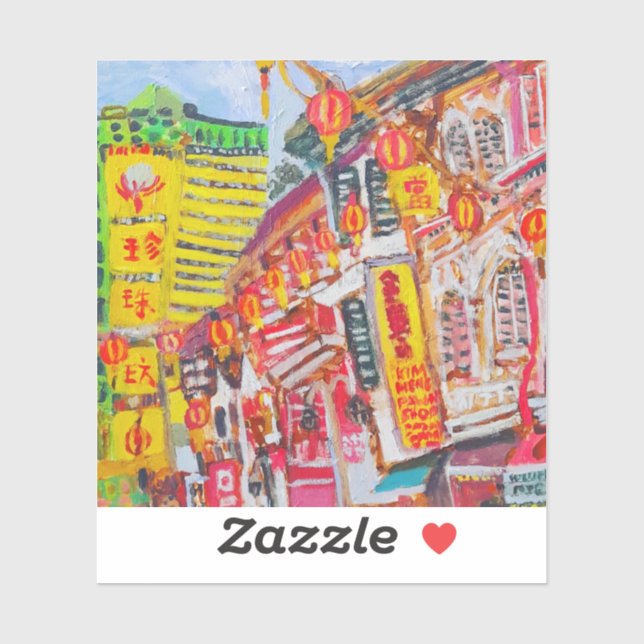 Chinatown Singapore Sticker (Sheet)