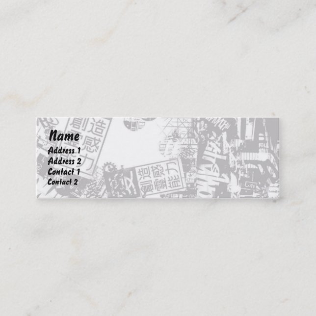 Chinatown - Skinny Mini Business Card (Front)