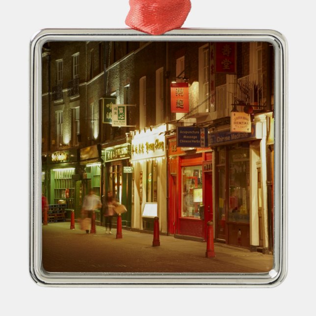 Chinatown, Soho, London, England, United Kingdom Metal Ornament (Front)