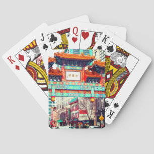 Chinatown, Washington DC. USA Poker Cards