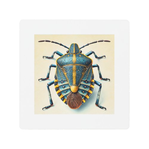 Chinch Bug 130624IREF125 _ Watercolor Metal Print