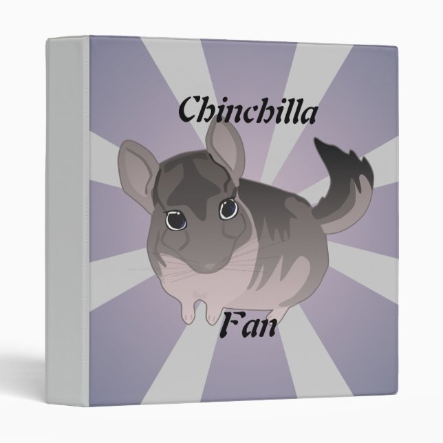 Chinchilla 3 Ring Binder (Front/Spine)