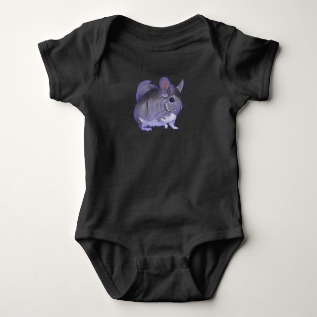 Chinchilla Baby Bodysuit (Front)