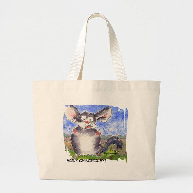 Chinchilla Cartoon Funny Tote Bag (Front)