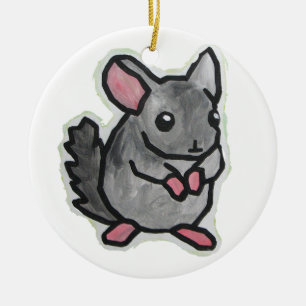 Chinchilla Ceramic Ornament