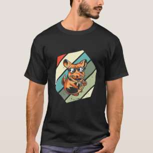 Chinchilla Chinchilla Pet Hexa Retro Vintage T-Shirt