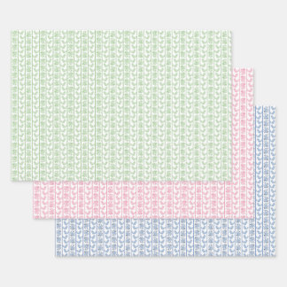 Chinchilla Chintz Wrapping Paper Sheets