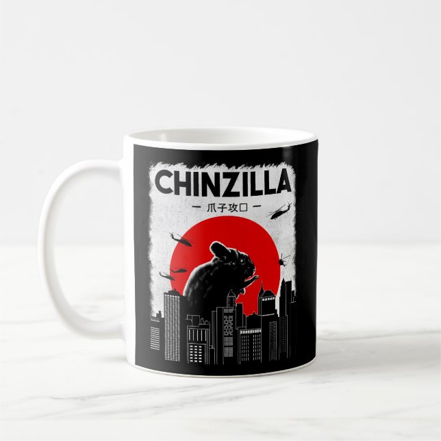 Chinchilla Chinzilla Chinchilla Coffee Mug (Left)
