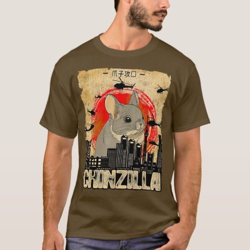 Chinchilla  Chinzilla Retro Chinchilla Lovers Funn T_Shirt