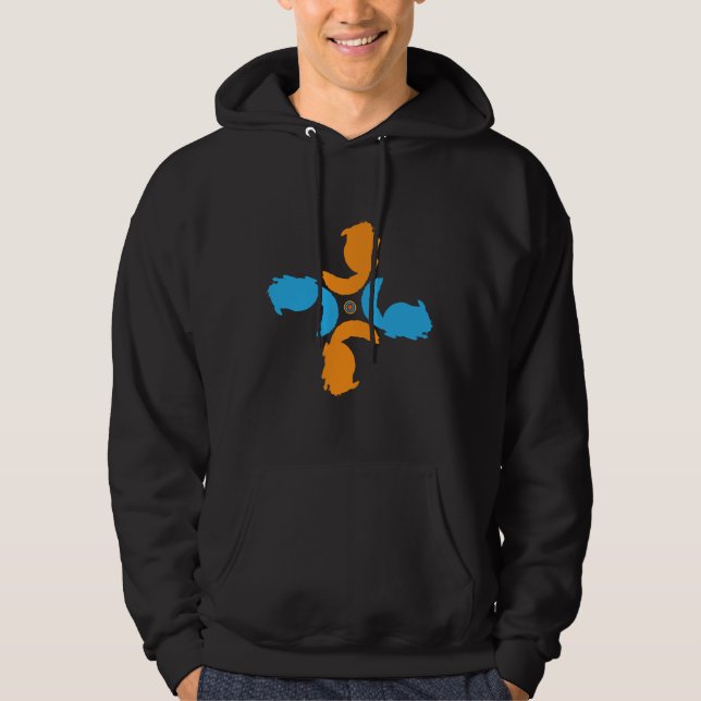 Chinchilla Circle Animal Lover Idea Hoodie (Front)