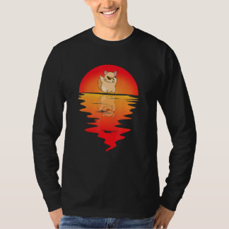 Chinchilla Dancing Vintage Sunset Chinchilla Owner T-Shirt