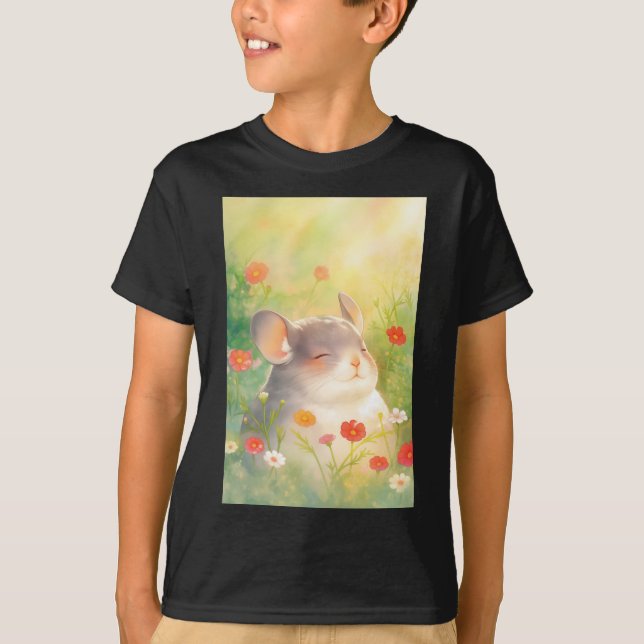 Chinchilla Floral Oasis T-Shirt (Front)
