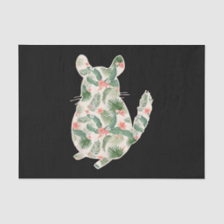 Chinchilla Flower Girl Print Floral Hawaiian Women Tissue Paper