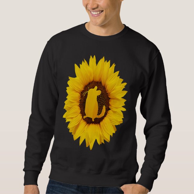 Chinchilla  For Women Men Rodent Animal Sunflower Sweatshirt (Front)