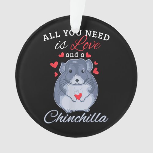 Chinchilla Gift Funny Cute Pet Animal Lover Owner Ornament