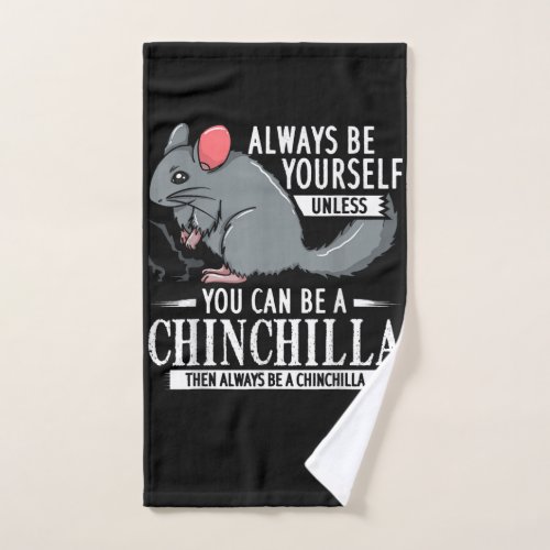 Chinchilla Gift Funny Cute Pet Hand Towel
