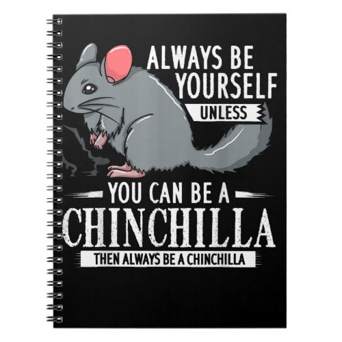 Chinchilla Gift Funny Cute Pet Notebook