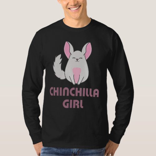 Chinchilla Girl Lady T_Shirt