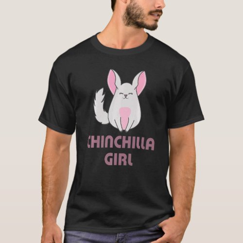 Chinchilla Girl Lady   T_Shirt