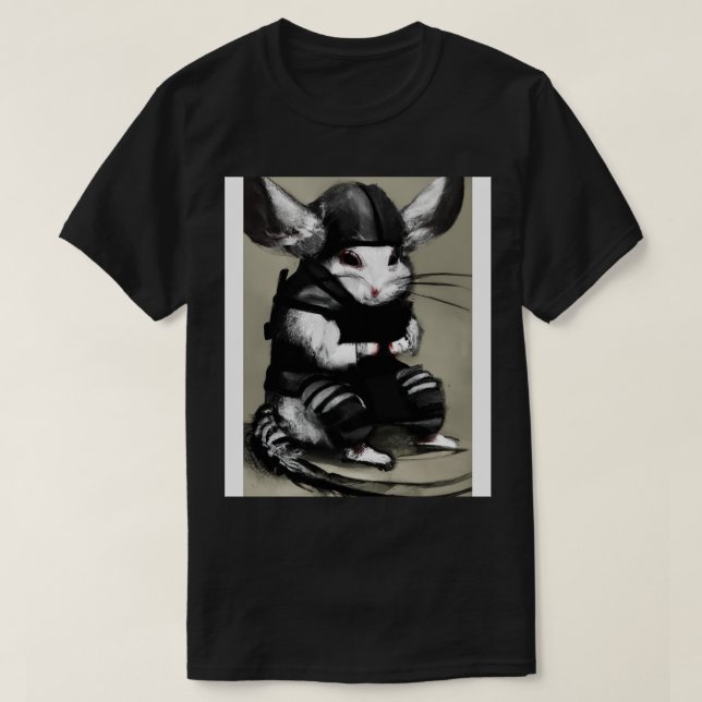 Chinchilla in a ninja costume 2 T-Shirt (Design Front)