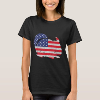 Chinchilla Independence Day Patriotic USA Flag 4th T-Shirt