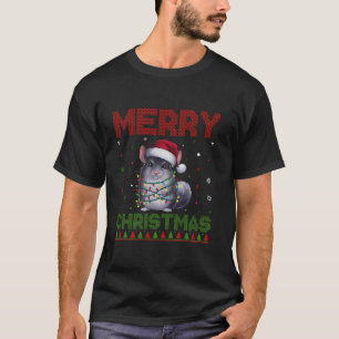 Chinchilla Lovers Santa Hat Funny Ugly Christmas S T-Shirt