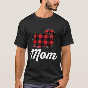 Chinchilla Mom Lover Red Plaid Rodent Pet Owner Ga T-Shirt