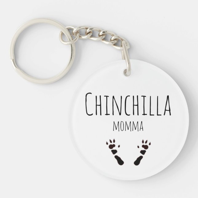 Chinchilla Momma Keychain (Front)