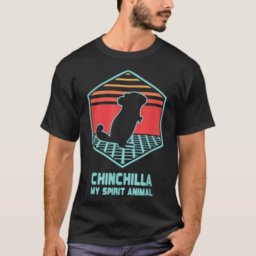 Chinchilla My Spirit Animal Retro Vintage 80s T_Shirt