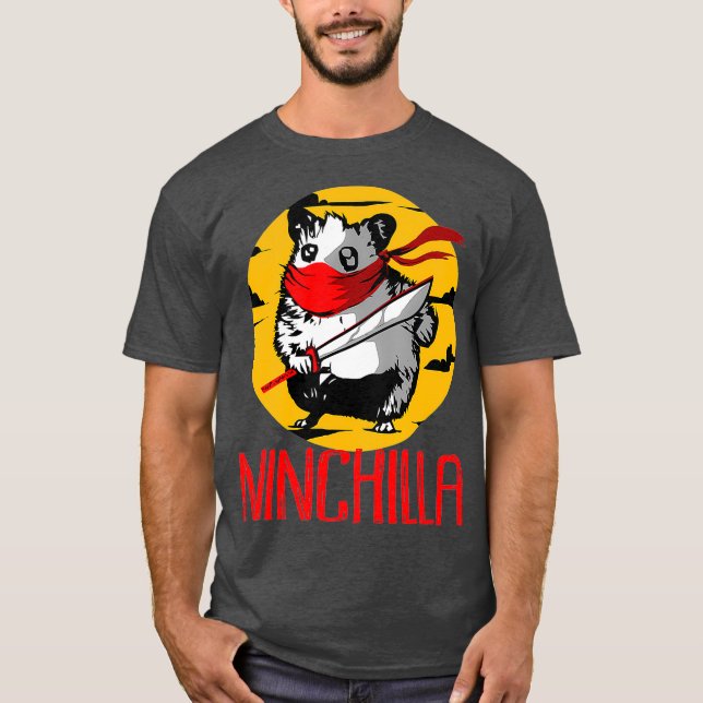 Chinchilla Ninja T-Shirt (Front)