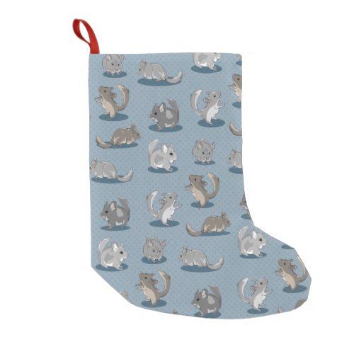 Chinchilla Pattern Small Christmas Stocking