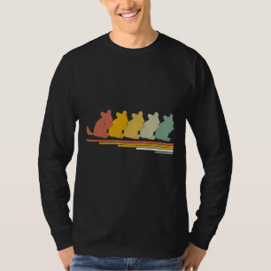 Chinchilla Retro Vintage 70s 80s Animal Lover T-Shirt