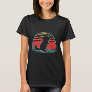 Chinchilla Retro Vintage 80s Style Animal Lover T-Shirt