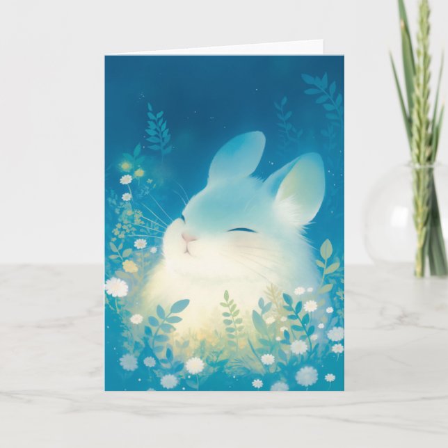 Chinchilla Serene Floral Retreat Card (Front)