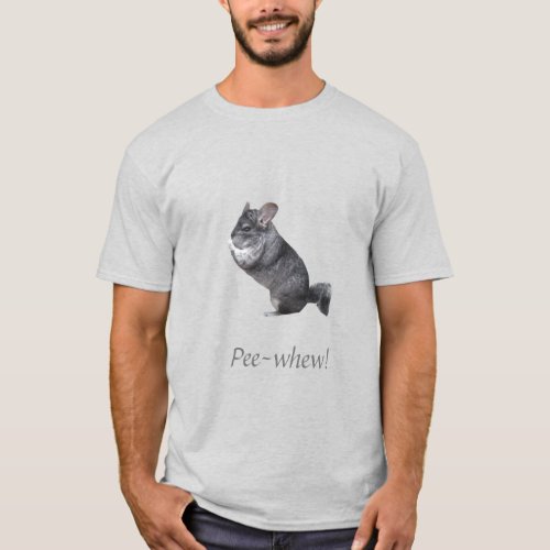 Chinchilla standing holding nose T_Shirt