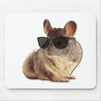 Chinchilla Sunglasses Mouse Pad