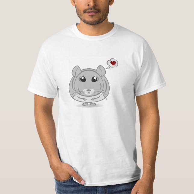 Chinchilla Thought Bubble Love T-shirt (Front)