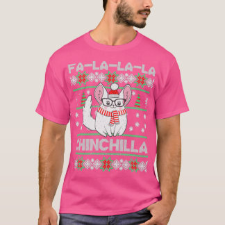 Chinchilla Ugly Christmas Chinchilla Lovers T-Shirt