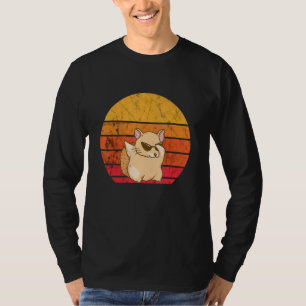 Chinchilla Vintage Sunset Dancing Chinchillas Pet T-Shirt