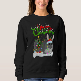 Chinchilla Xmas Decorations Santa Chinchilla Chri Sweatshirt