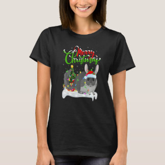 Chinchilla Xmas Decorations Santa Chinchilla Chri T-Shirt