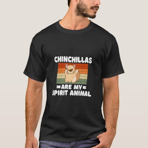 Chinchillas Are My Spirit Animal Dabbing Chinchill T_Shirt
