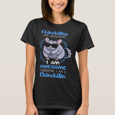 Chinchillas Awesome Rodent Animal  Veterinarian T-Shirt