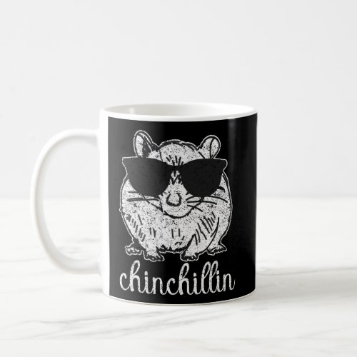Chinchillin Chinchilla Cute Animal Pet Distressed Coffee Mug