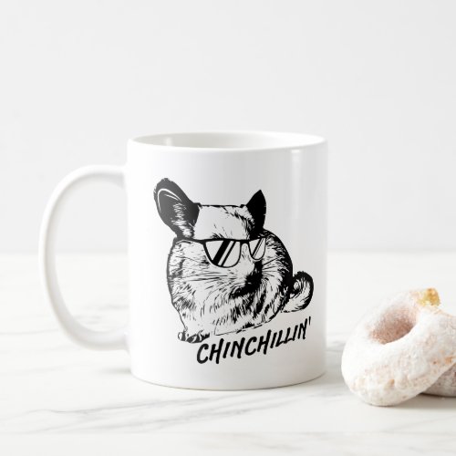 Chinchillin Funny Chinchilla Animal Design Art  Coffee Mug