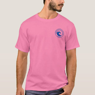 Chincoteague Island Blue Ocean Wave Circle Design T-Shirt